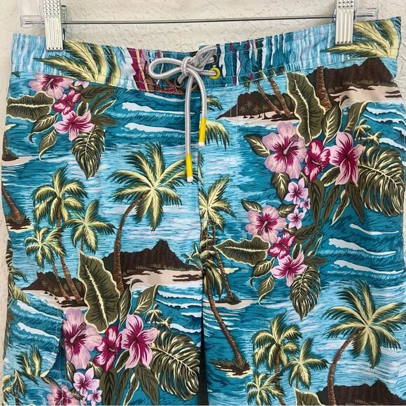 NWT Tommy Bahama Baja Hula High Seas Men’s Swim‎ Trunks Board Shorts Sz S - Picture 6 of 10
